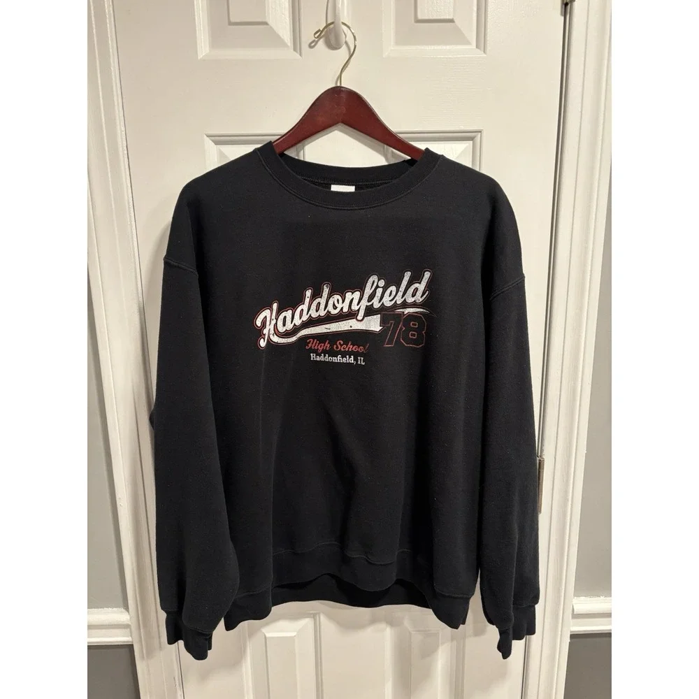 Haddonfield High School Sweatshirt 1978 Black Sz Lg Halloween
